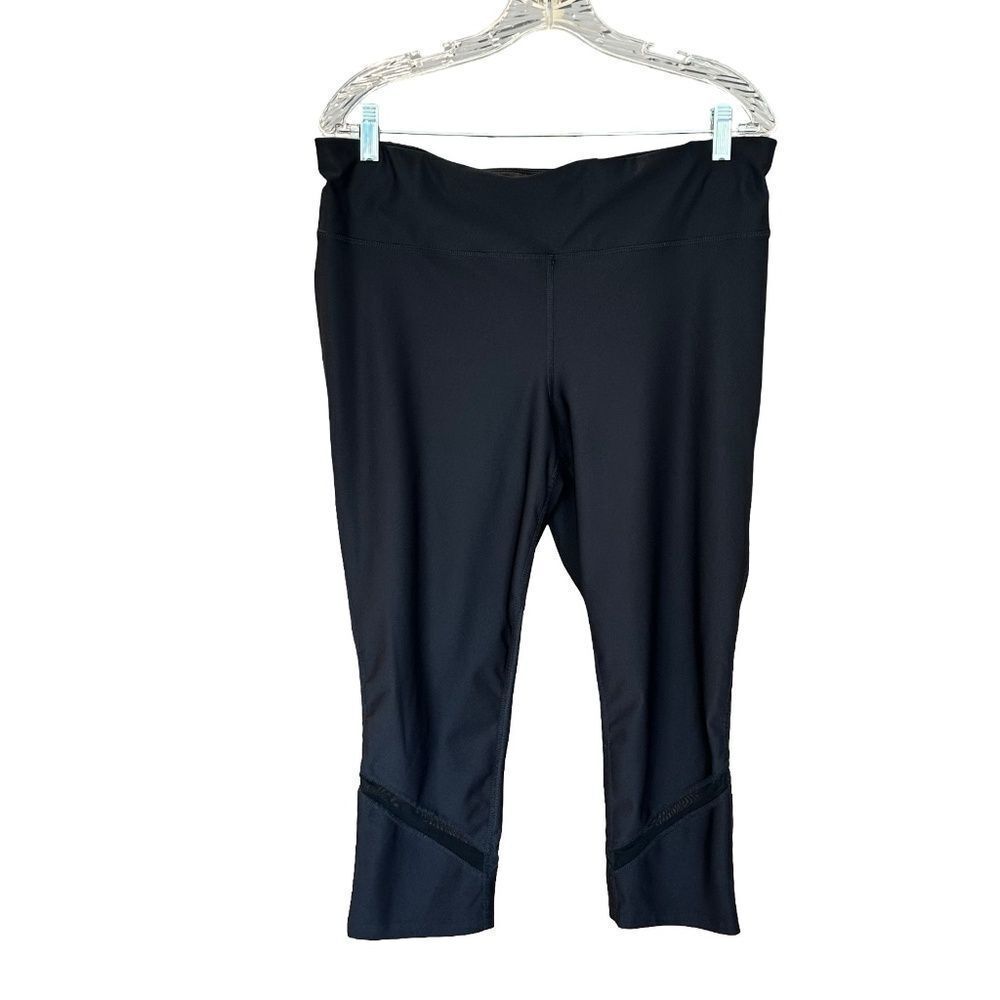 Xersion Woman's Capri Fitted Black Activewear - Workout Leggings Size 0X